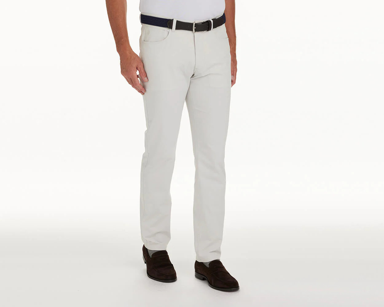 The Parker Pant: Stone 30" Length | Holderness & Bourne