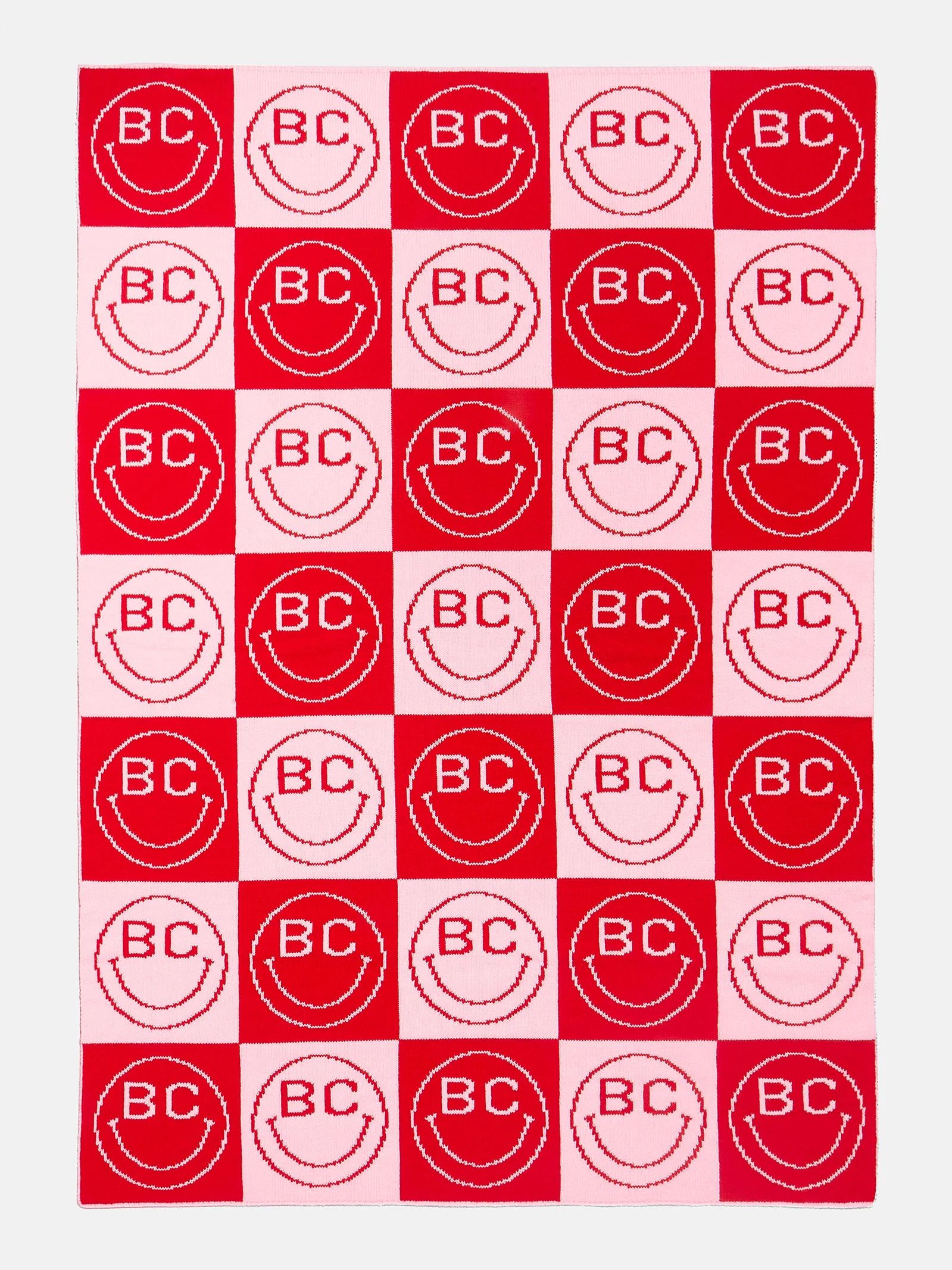 All Smiles Custom Blanket - Pink/Red | BaubleBar (US)