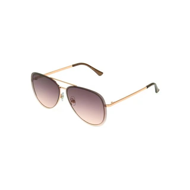 Sofia Vergara Women's Aviator Rose Gold Adult Sunglasses | Walmart (US)