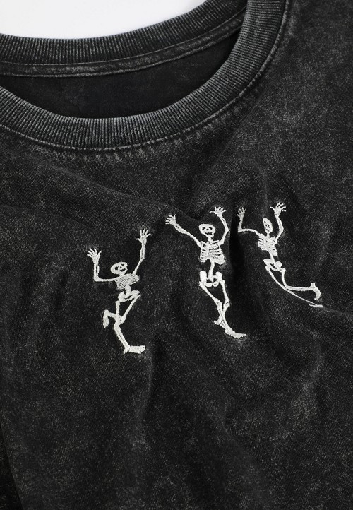 Dancing Skeleton Oversized Fit Graphic Tee | maurices | Maurices