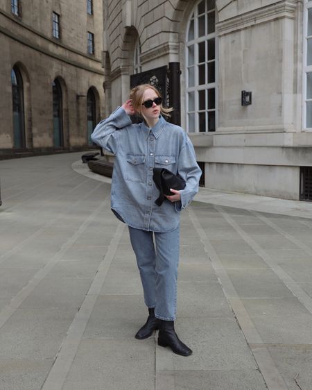 Double Denim 〰️ I love these two denim pieces from Arket, they’re not even a set but they pair so perfectly together to make this double denim look! 

#LTKunder100 #LTKFind #LTKstyletip