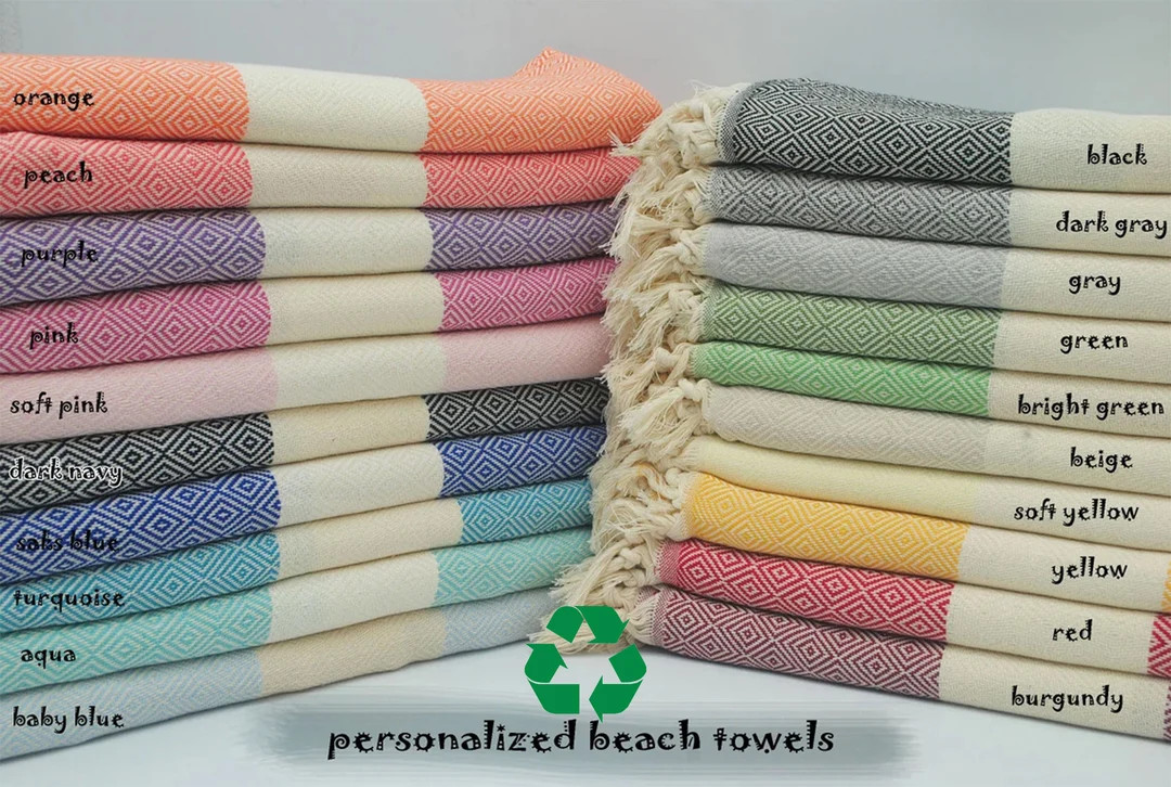 Personalized Turkish Beach Towel, Wedding Gifts, Bachelorette Party Gift, Gift for Her,wedding Fa... | Etsy (US)
