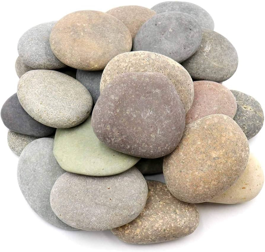 25 Rocks for Painting – Multi-Colored Large Rock Painting Stones, 2” - 3.5” inch Super Smoo... | Amazon (US)