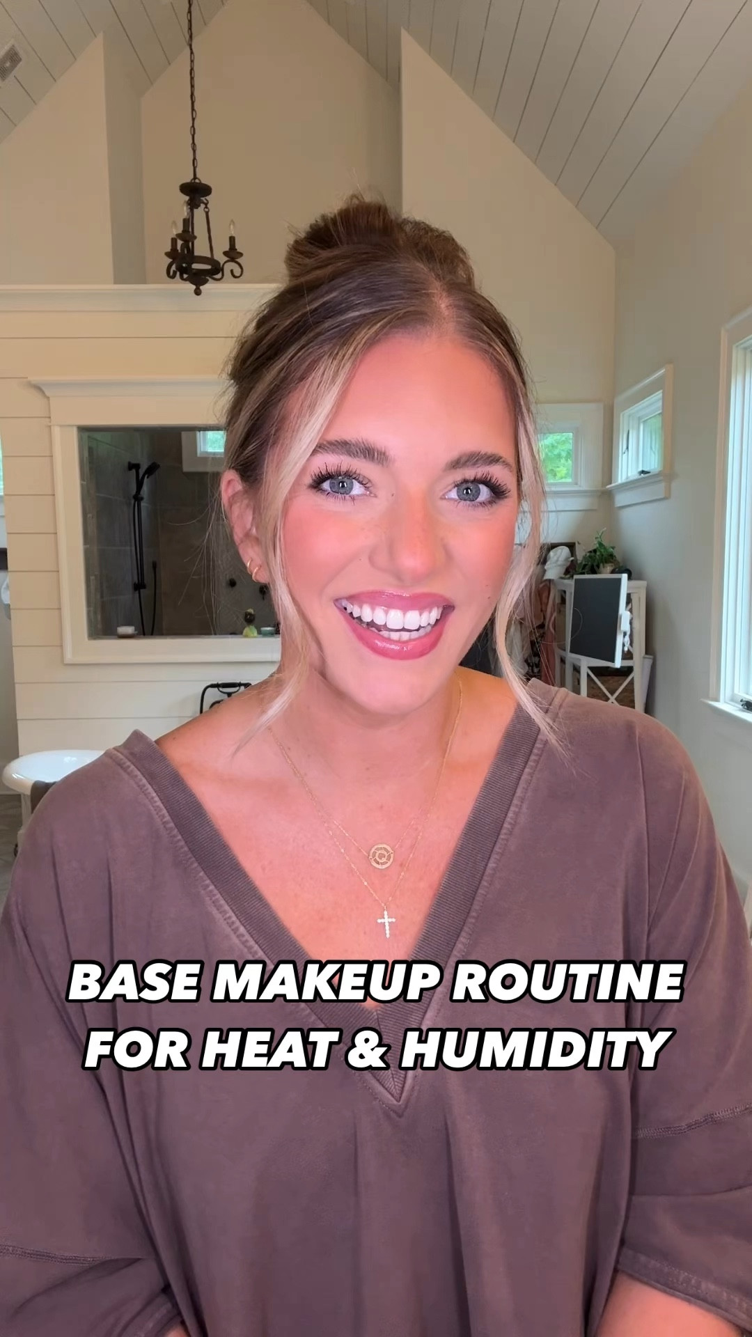 Shade info:
•foundation - LW9
•concealer - 6.0 IE 
•liquid contour - Tarte sculpt tape contour in shade warm bronze 
•liquid blush: happy 
•setting powder: pound cake 
•powder bronzer: hoola (original shade)
•powder blush: Shellie 
•brow wax: shade 03 warm light brown 
•lip liner: 90s pink 
•lip gloss: watermelon 🍉 

My base makeup routine for heat & humidity! 😍🥵🫶🏼 I’m an oily + sweaty girl 🙃 & live in the south. This is my go-to face makeup base routine when I want my makeup to last all day long (& actually looks good and not cakey!). No greasy faces over here! 🫠 Walking y’all through step by step on how I set my makeup to lock it on. I hope this is helpful! ✨ everything I used will be linked on @shop.ltk - I have the same name on there - or you can click the link in my instagram bio to my LTK! Putting everything exactly with shade info in the caption. 🦋 

Direct URL: 

#makeuptutorial #makeupreel #basemakeup #foundationroutine #facemakeup #settingspray #onesizebeauty #hudabeauty #yslfoundation #oilygirl #sweatygirl #summermakeup 

#LTKStyleTip #LTKVideo #LTKBeauty