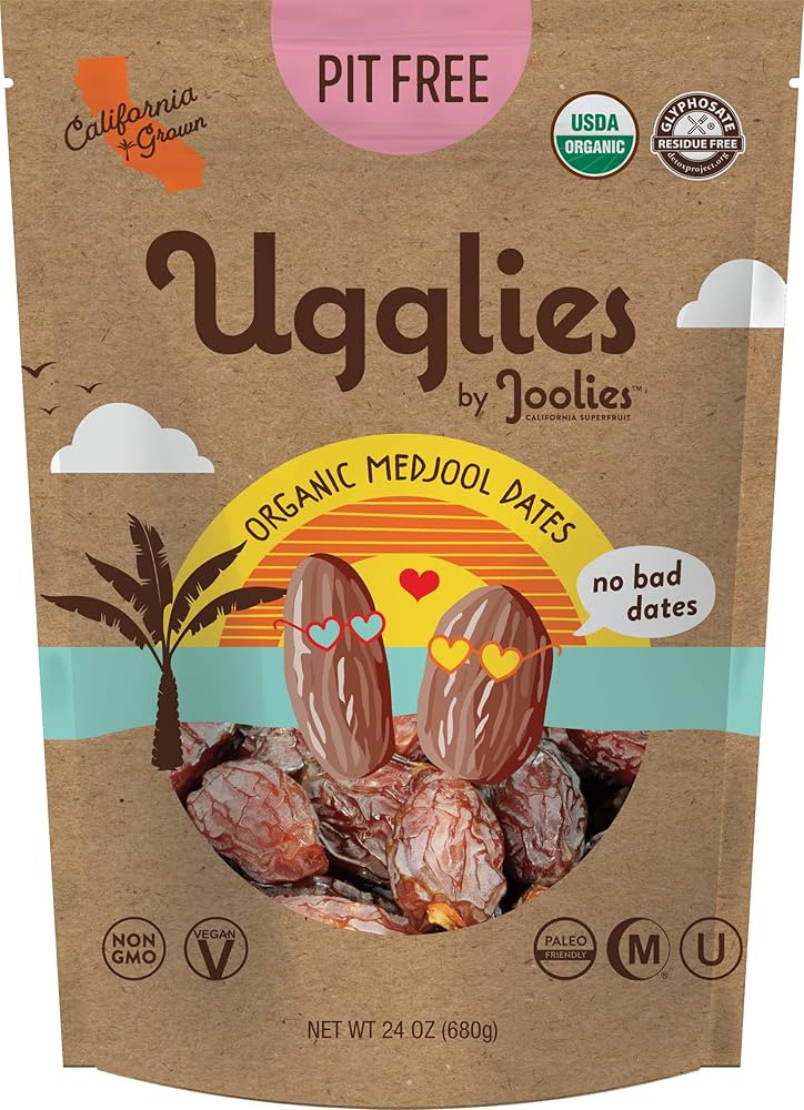 "Ugglies" By Joolies Organic Pit-Free Medjool Dates | 1.5 Pound Pouch | Fresh California Grown Fr... | Amazon (US)