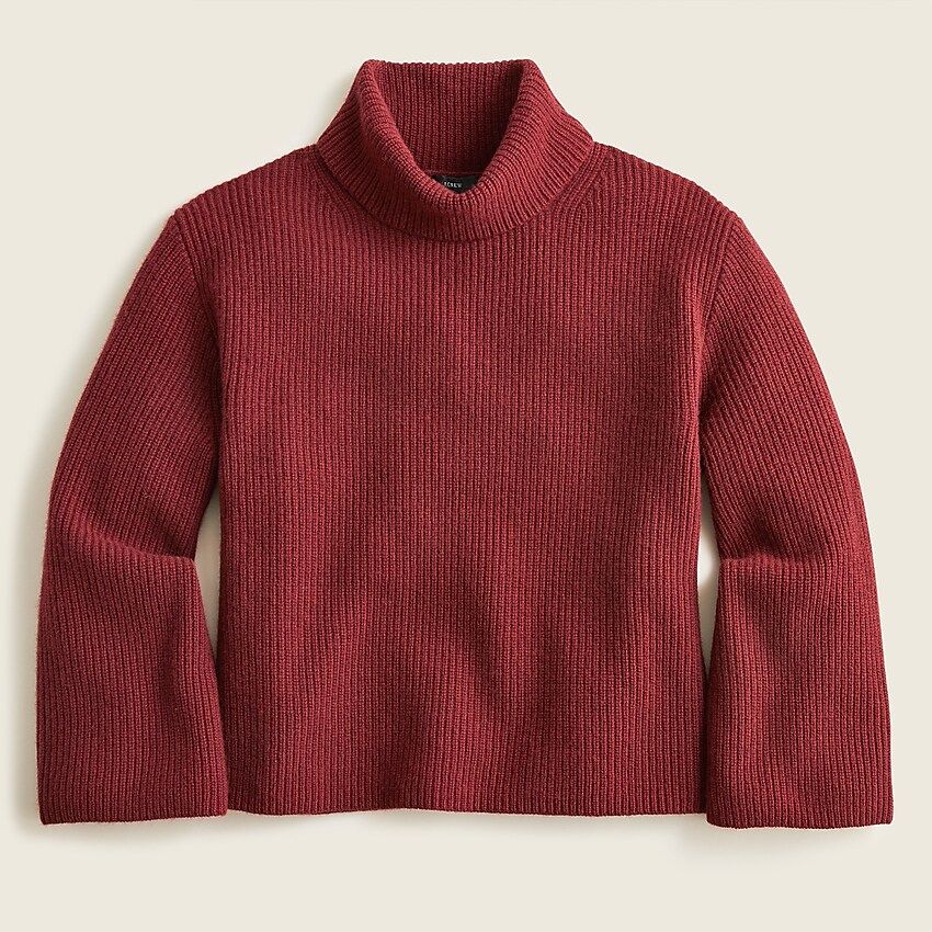 Wool and recycled cashmere relaxed turtleneck | J.Crew US