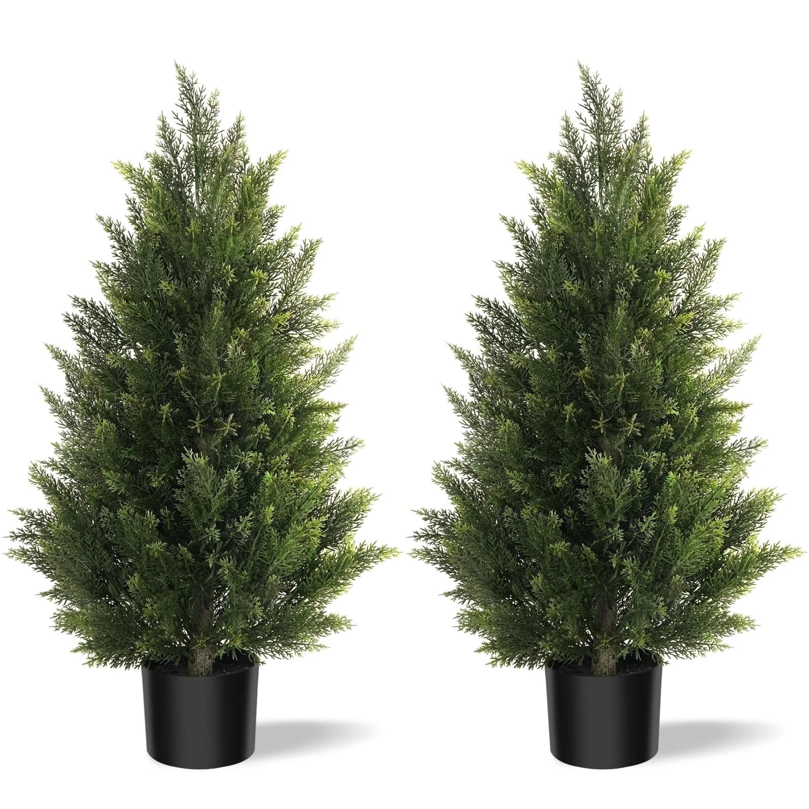 OLIVIVI Artificial Cedar Tree 3FT Tall Faux Silk Plant for Home Office Decor Indoor Outdoor Fake ... | Walmart (US)