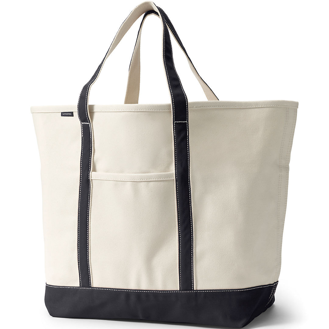 School Uniform Medium Open Top Canvas Tote | Lands' End (US)