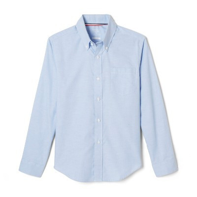 French Toast School Uniform Co-Ed Long Sleeve Oxford Shirt-Husky-BLUE-20H | Target