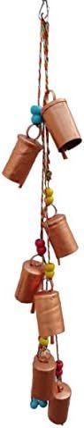 Metal Cow Bells Chimes for Door Hanging Bell Christmas Copper Colour Chimes Outdoor | Amazon (US)