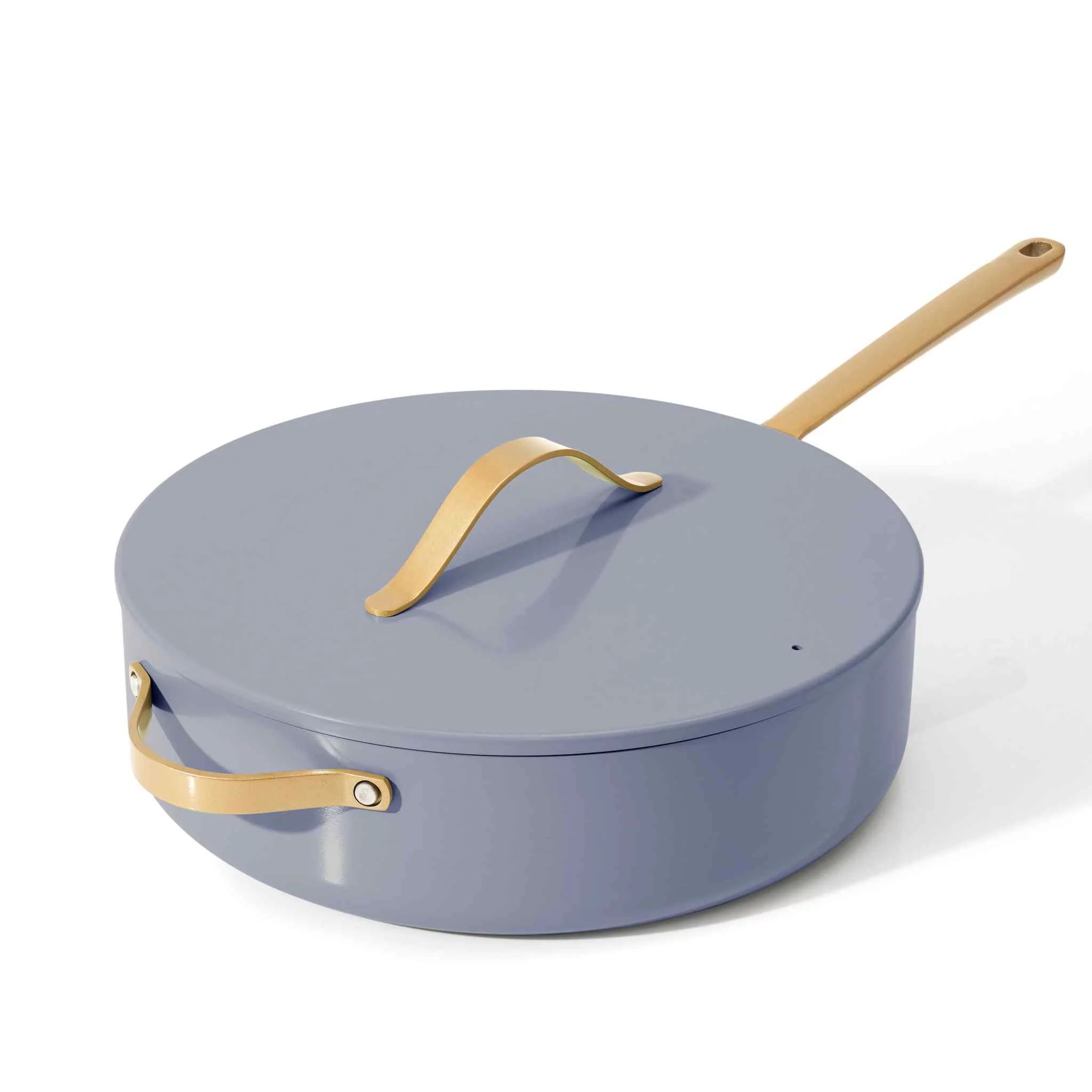 Beautiful 5.5 Quart Ceramic Non-Stick Saute Pan, Cornflower Blue by Drew Barrymore - Walmart.com | Walmart (US)