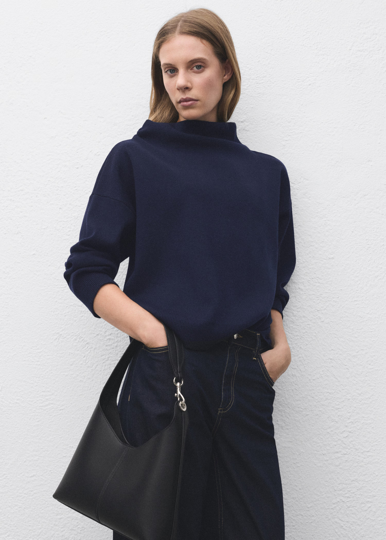 Ruched turtleneck sweater | Mango (US/MX/AU)