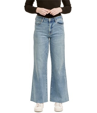 Dear John Fiona Wide Leg High Rise Cut-Off 5-Pocket Jean | Dillard's | Dillard's