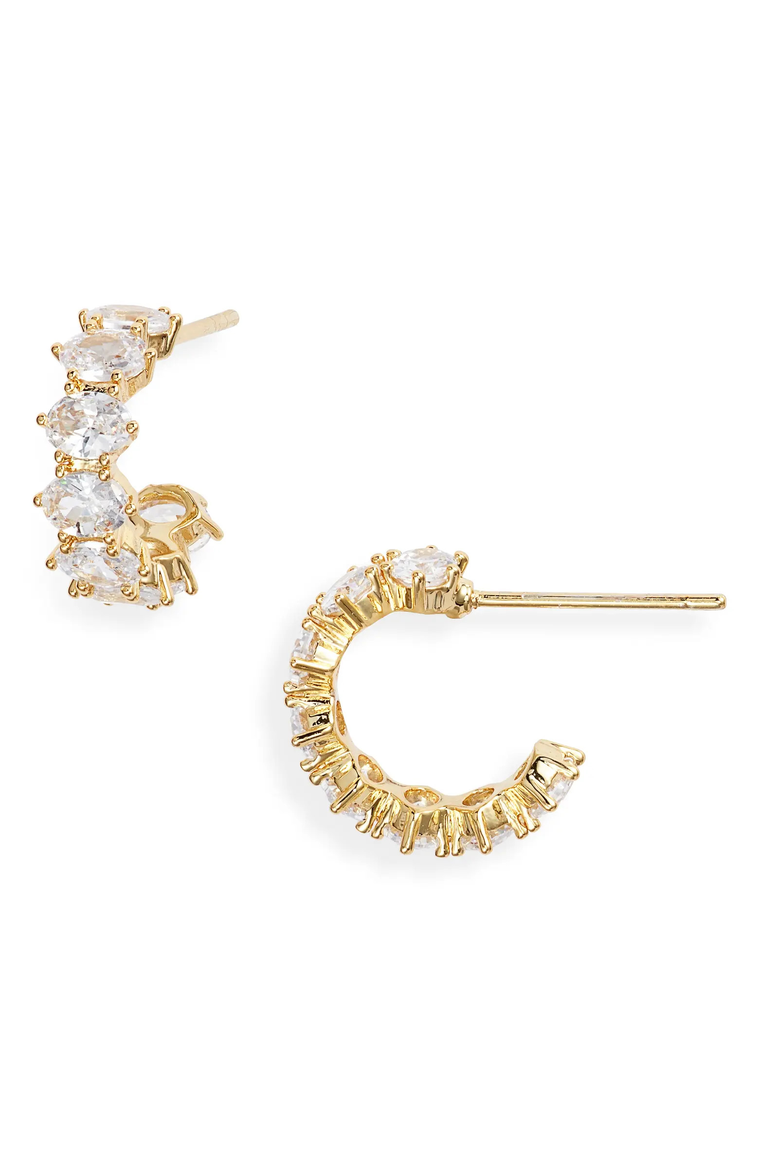 Cailin Cubic Zirconia Huggie Hoop Earrings | Nordstrom