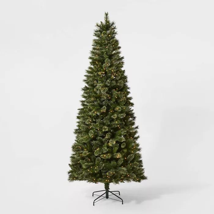 9ft Pre-lit Artificial Christmas Tree Virginia Pine Warm White Garland LED Lights - Wondershop™ | Target