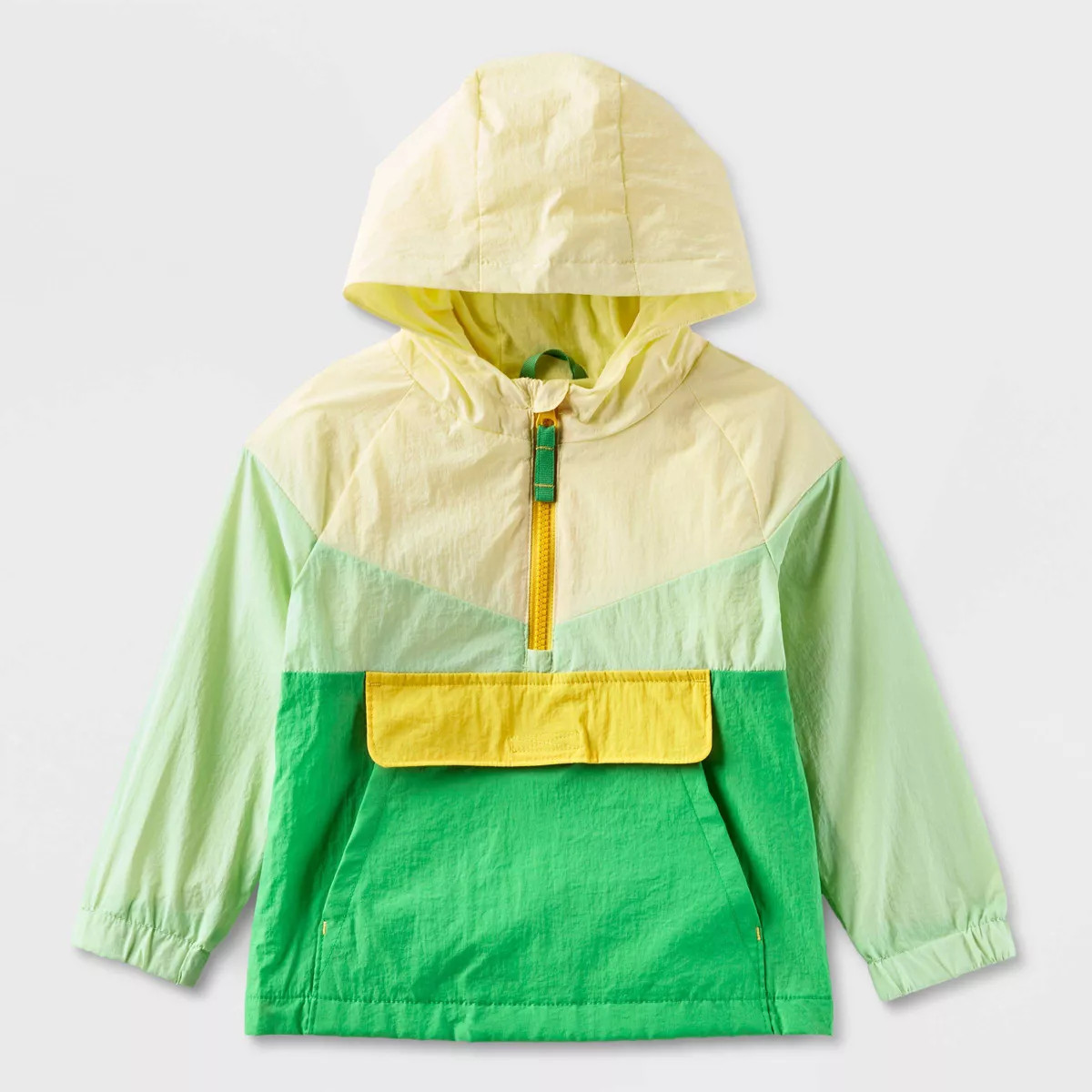Toddler Lined Colorblock Anorak Jacket - Cat & Jack™ Green | Target