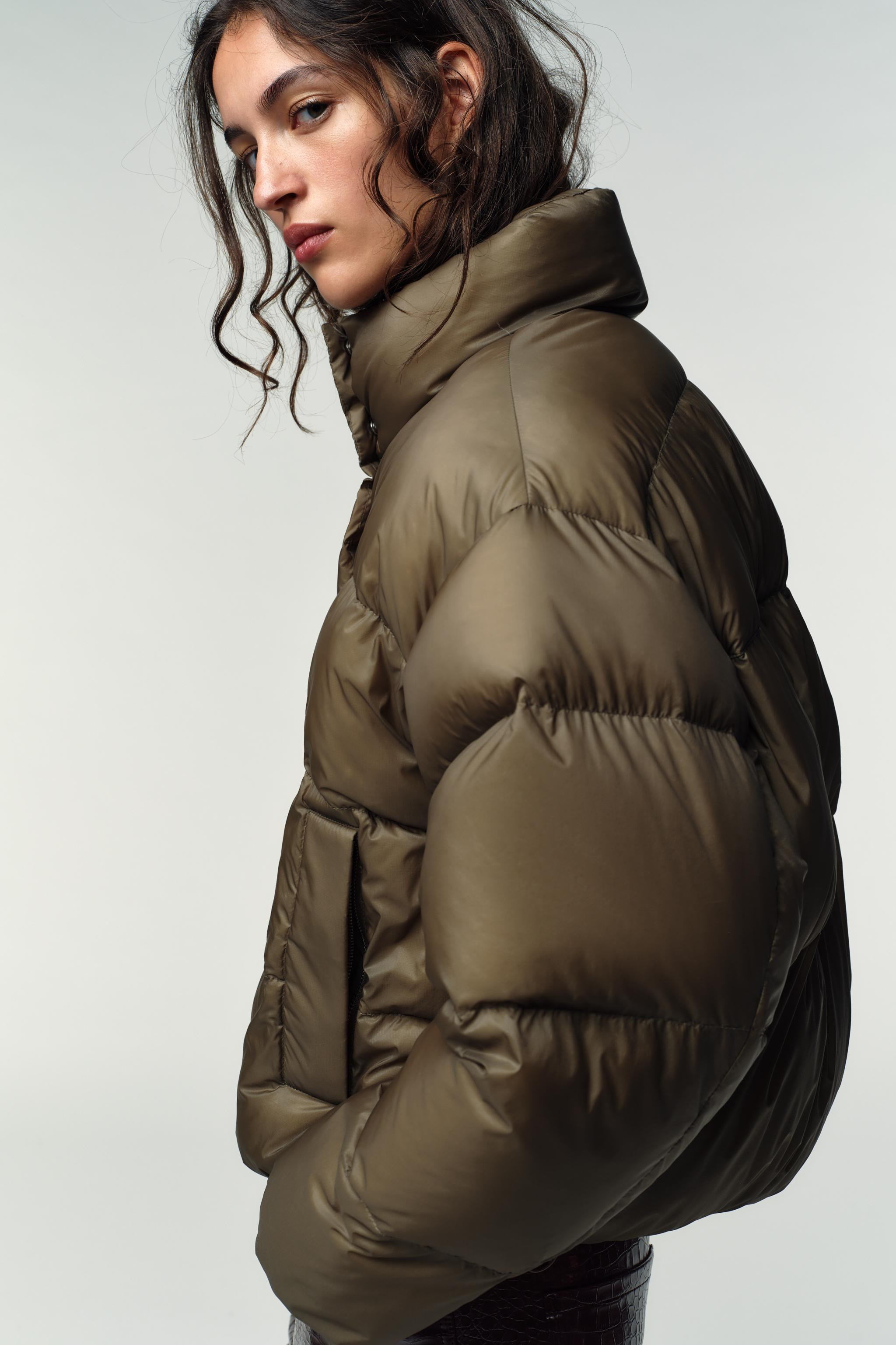 SHORT WATER-REPELLENT WINDPROOF PUFFER JACKET | Zara US