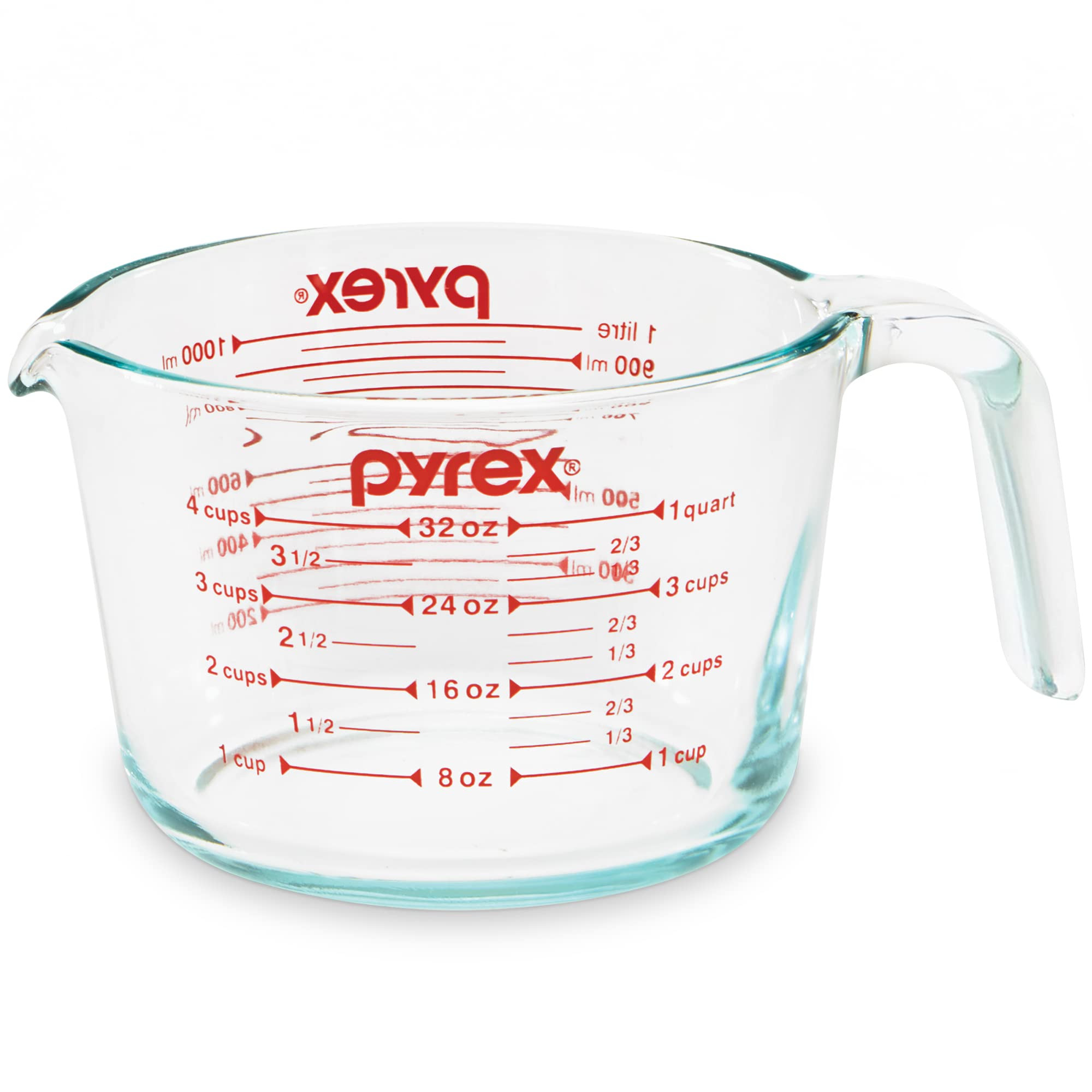 Pyrex 4-Cup Glass Measuring Cup For Baking and Cooking, Dishwasher, Freezer, Microwave, and Prehe... | Amazon (US)