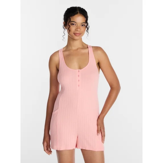 Hero image 0 of Joyspun Women's Pointelle Sleepwear Romper, Sizes XS-3X, 0 of 6 | Walmart (US)
