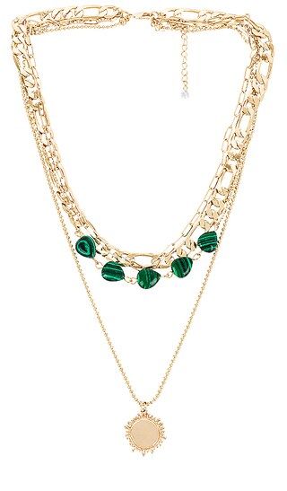 Matcha Lariat Necklace in Green | Revolve Clothing (Global)