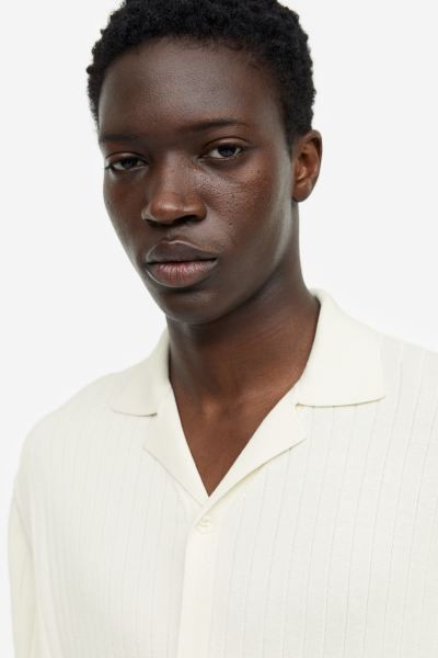 Regular Fit Rib-knit Resort Shirt | H&M (US + CA)