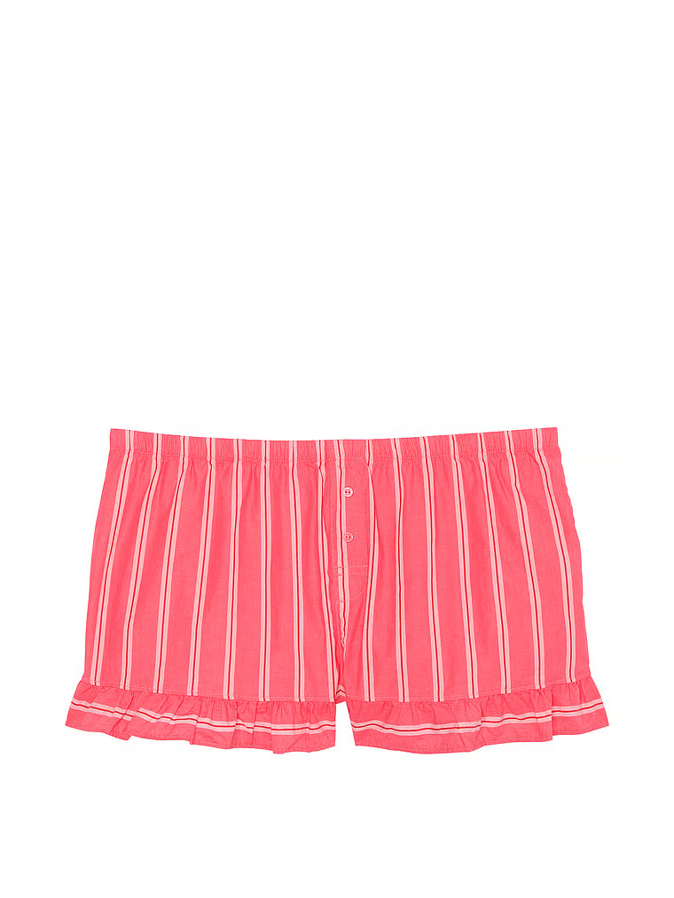 Flannel Boxy Ruffled Pajama Shorts | Victoria's Secret (US / CA )