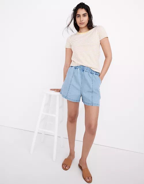Denim Easy Pull-On Shorts in Rathmore Wash | Madewell