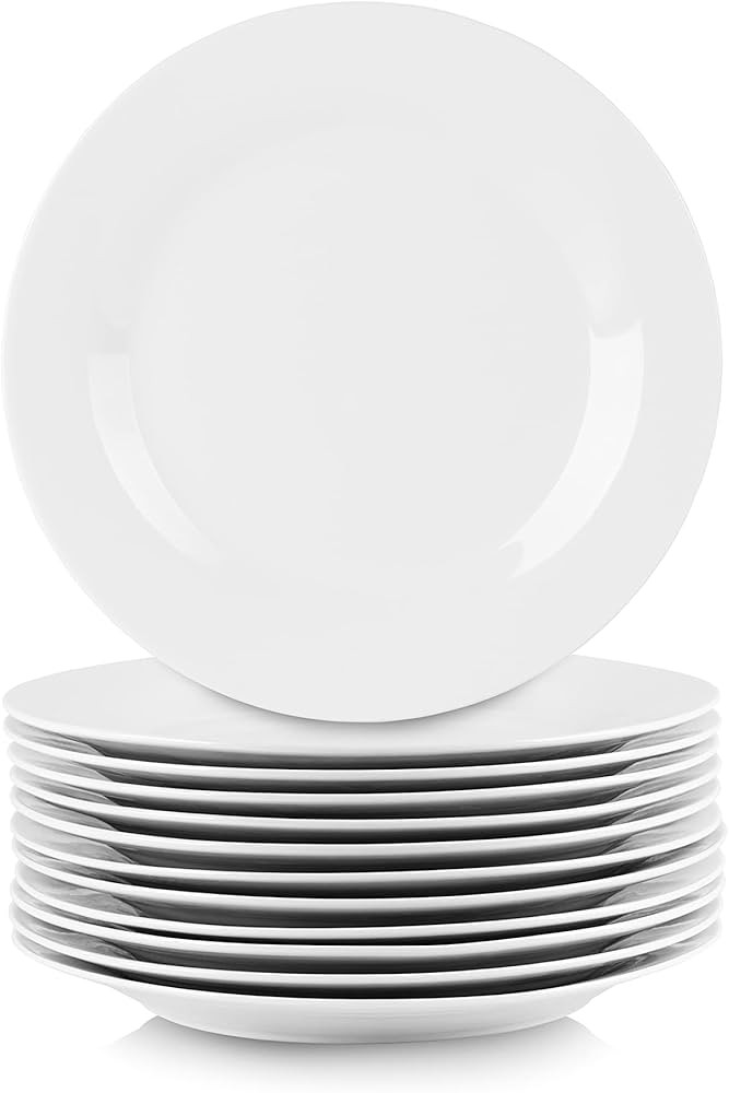 10 Strawberry Street 10.5" Catering Round Dinner Plate, Set of 12 | Amazon (US)