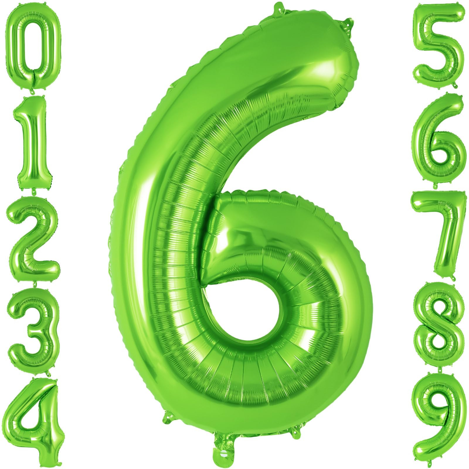 Green Number 5 Balloon 40 Inch, Big Large Foil Helium Number Balloons, Jumbo Giant Mylar Number 5... | Amazon (US)