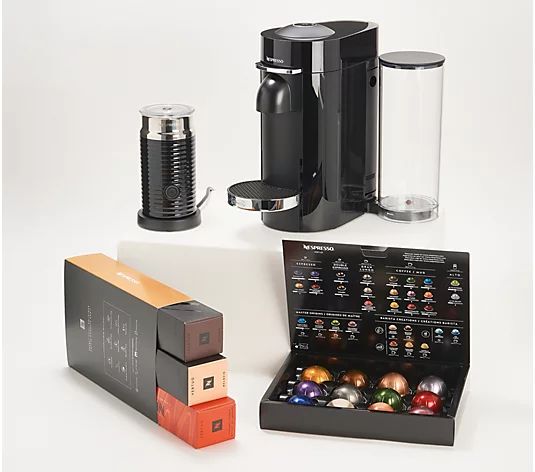 Nespresso VertuoPlus Deluxe Coffee & Espresso Maker w/ Milk Frother - QVC.com | QVC