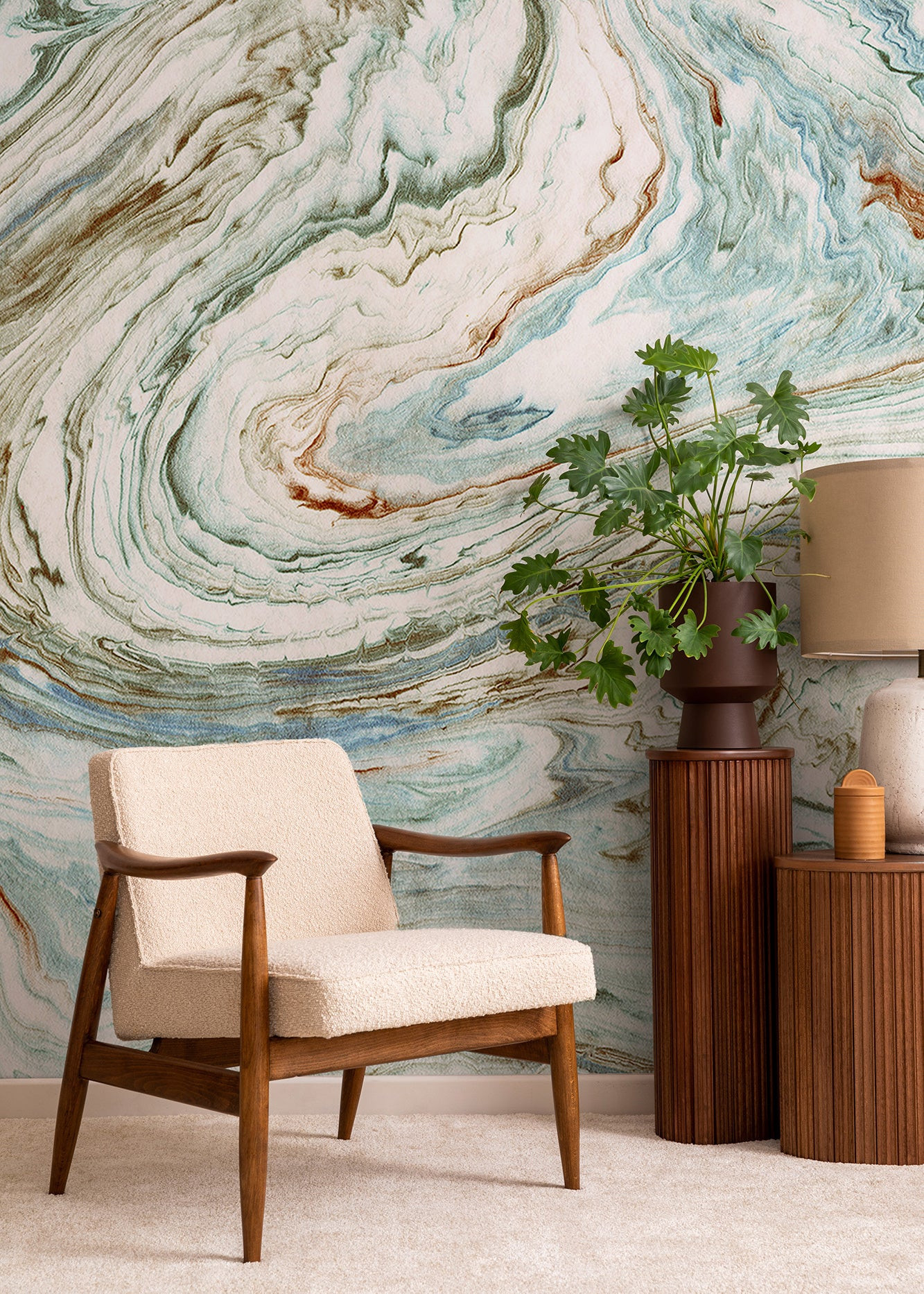 Marble Drift Wall Mural | Mitchell Black