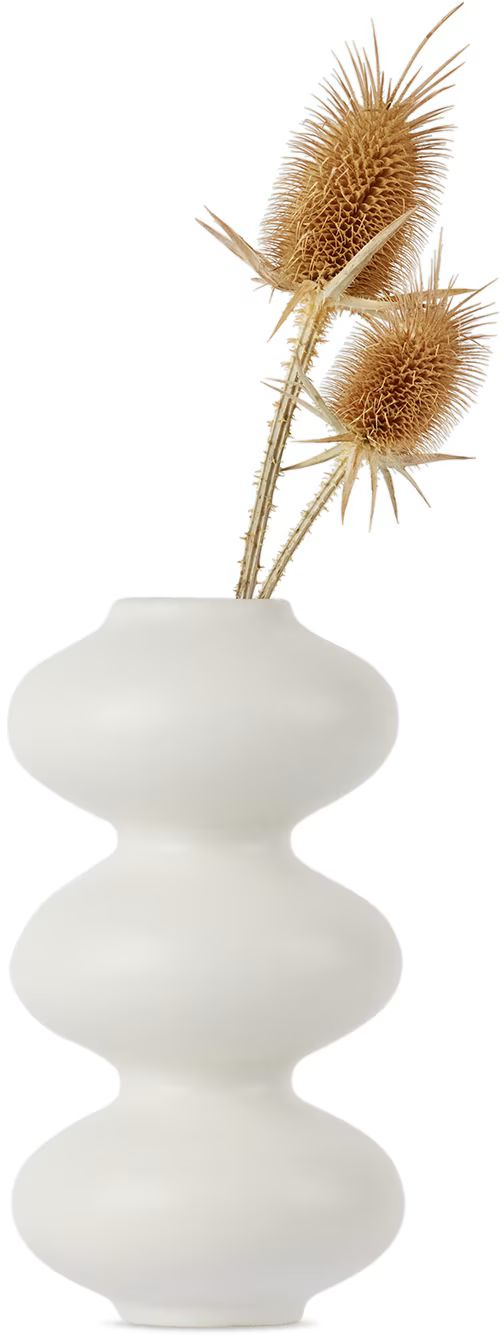Forma Rosa Studio - Matte White Wave Form Vase | SSENSE