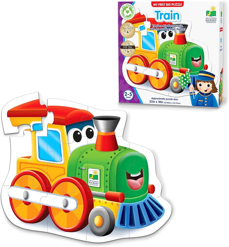 The Learning Journey: My First Big Vehicle Floor Puzzle – Train- Toddler Puzzles & Gifts for Bo... | Amazon (US)