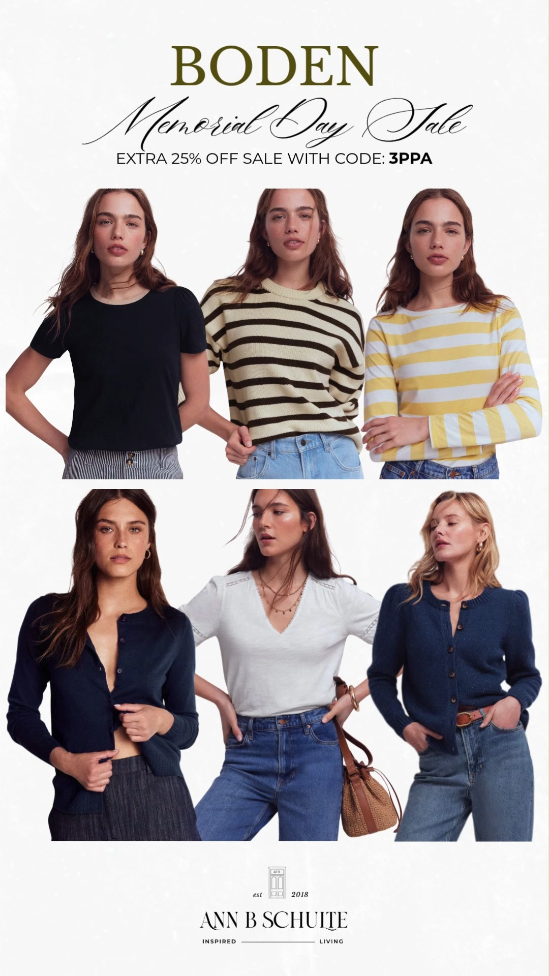 Boden tops are bringing cheerful color and polished summer layering vibes with an extra 25% off sale styles using code 3PPA. ☀️🌸🛍️ #BodenStyle #SummerTops #MemorialDaySale #ClassicFashion #ColorfulStyle #CasualChic #VacationOutfits #EverydayStyle #LTKsale #WomensFashion 

 #LTKootd #LTKSaleAlert