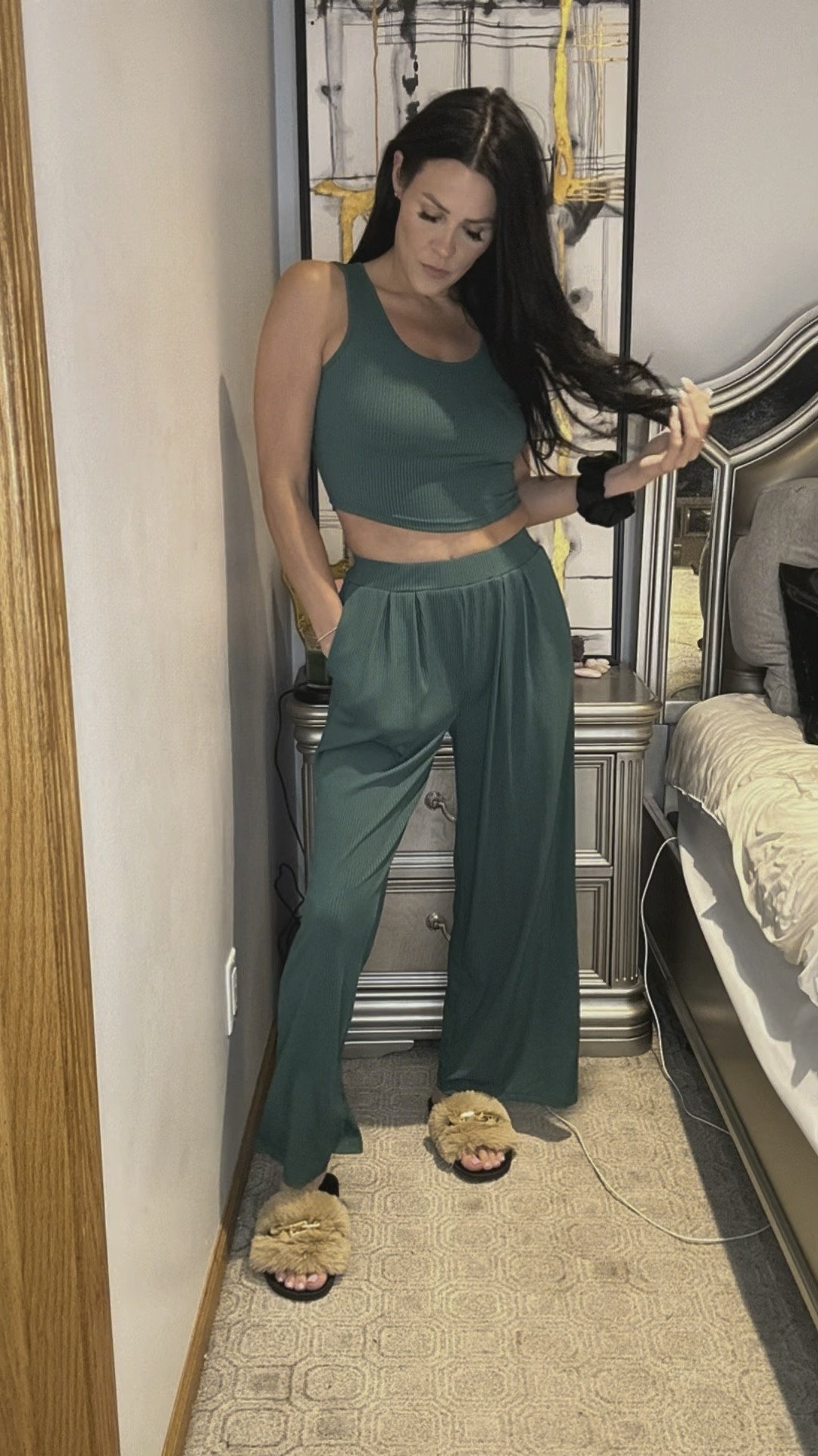 Step into ultimate comfort and style with Ekouaer Women’s Pajamas 2 Piece Lounge Set! ✨ Crafted with cozy ribbed knit fabric, this sleeveless tank top and wide-leg pants combo is perfect for lounging in luxury. Elevate your relaxation game with this chic and comfy ensemble with @ekouaerofficial. #Ekouaer #WomensPajamas #LoungeInStyle #ComfyAndChic

#LTKfindsunder50 #LTKstyletip #LTKVideo