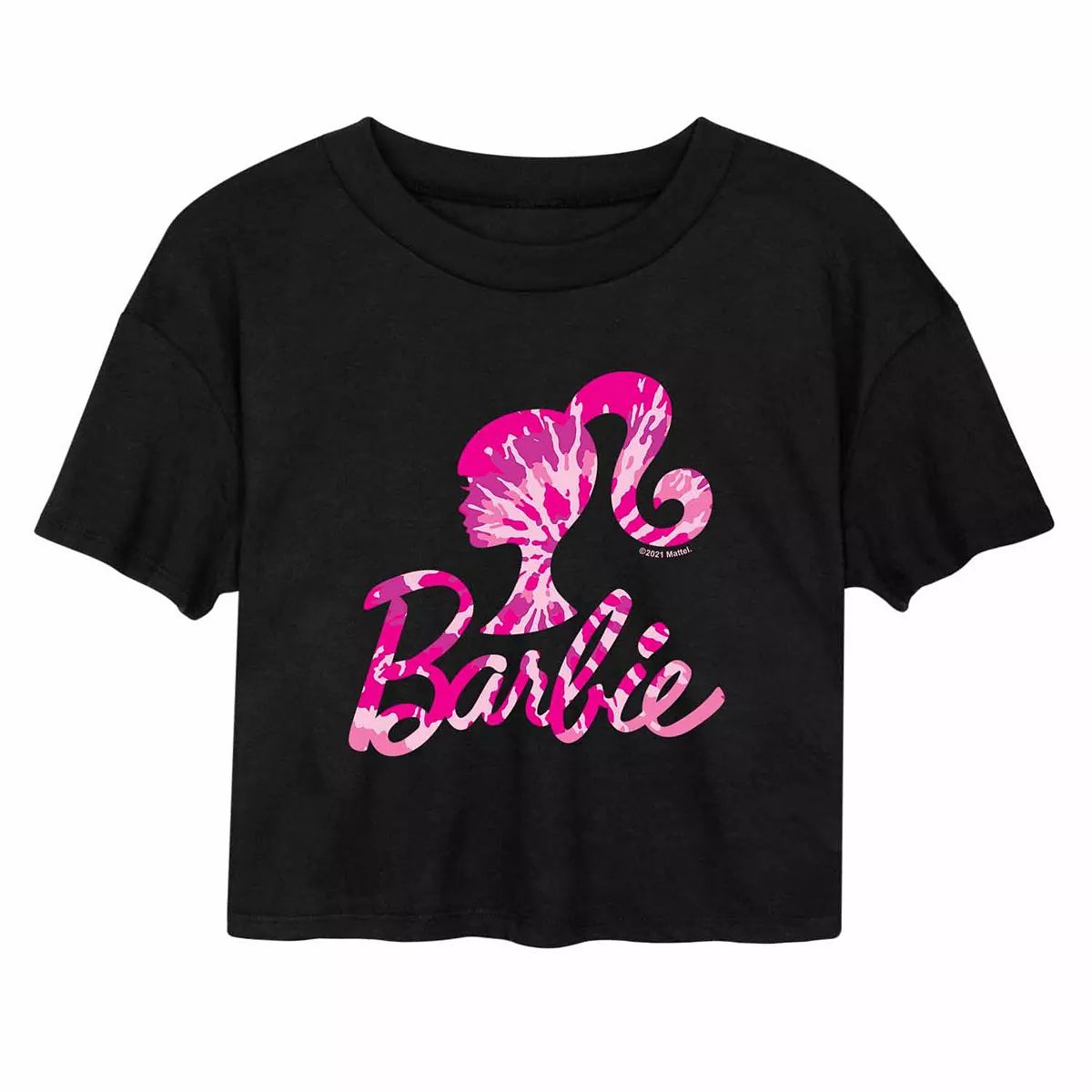 Juniors' Barbie Tie Dye Cropped Graphic Tee | Kohl's