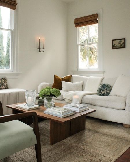 Living room natural jute rug, boucle sofa (coffee table is Sundays)

#LTKHome