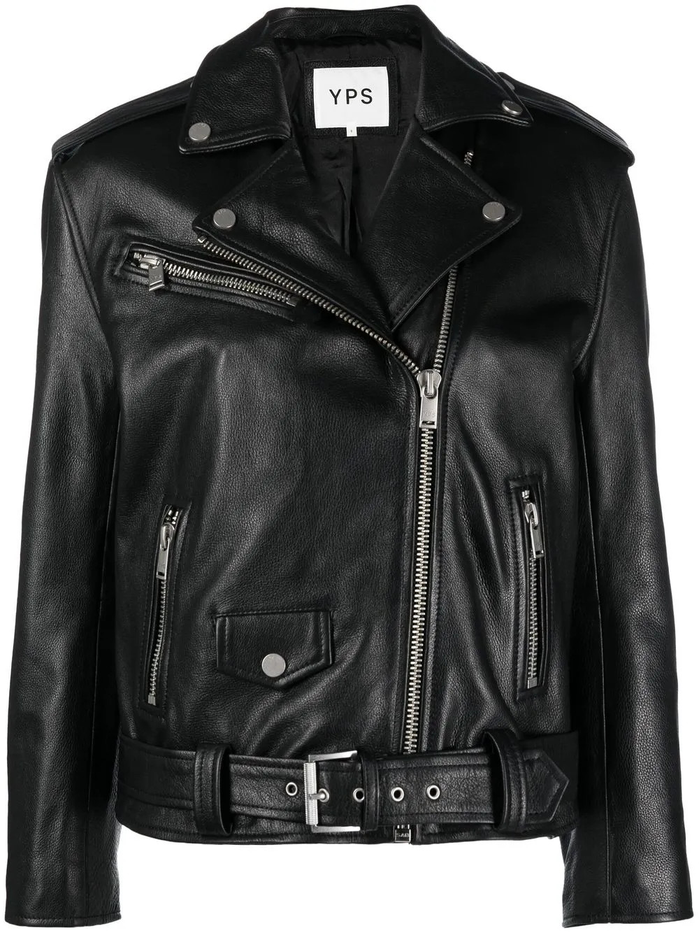 veste de moto en cuir de veau | Farfetch Global