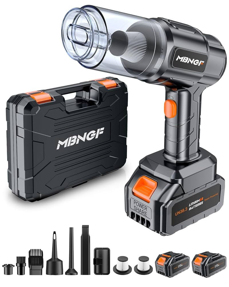 Car Vacuum Portable Cordless, 35000PA High Power Suction & Blower, Wireless Handheld Vacuum Clean... | Amazon (US)