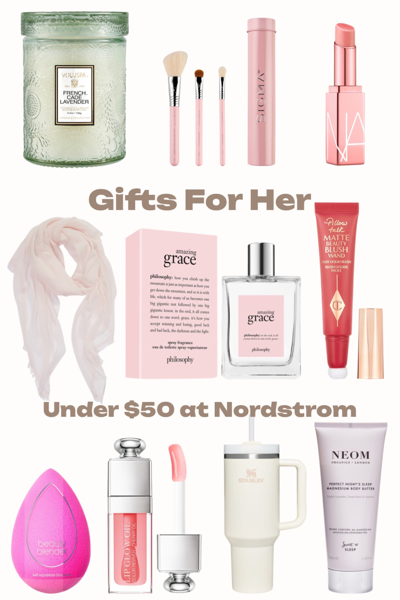 Gift ideas for her under $50 at Nordstrom. 

#bridesmaidgifts #bridegifts #giftsforher #voluspa #nars

#LTKwedding #LTKbeauty #LTKstyletip