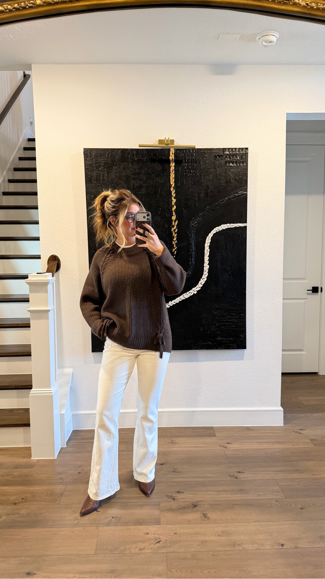 Breakfast outfit of the day. Last day the kids are in school before winter break! 

#LTKootd