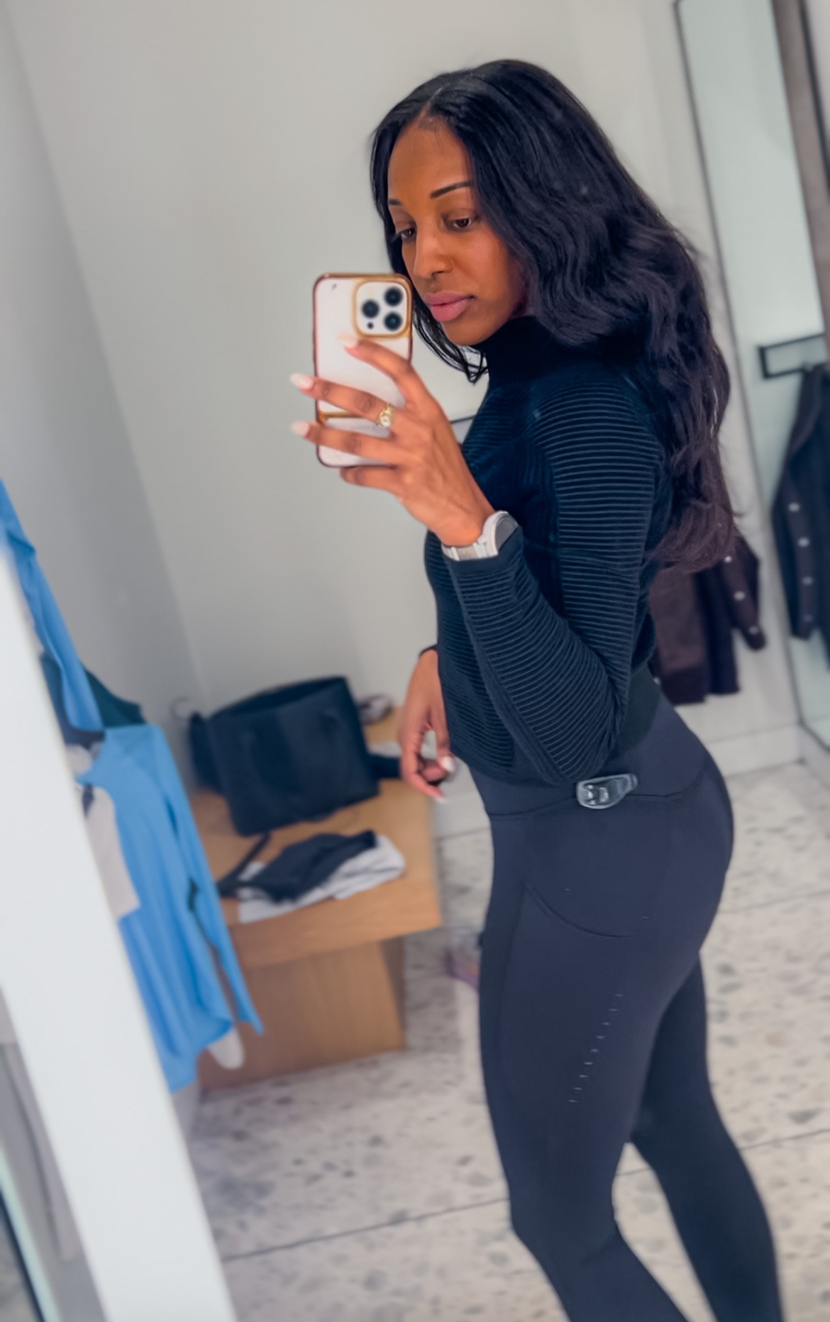 Zip up , all black   #casualwear #lululemon #highrise #tights #workout pants #bomberjacket #athletic #croptop #zipup #longsleeve