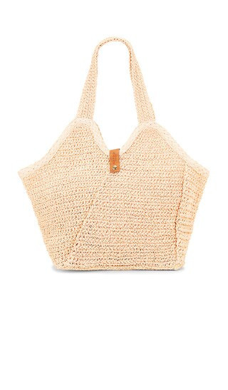 Seafolly Mirage Woven Tote in Cream. | Revolve Clothing (Global)