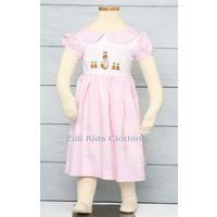 Bunny Rabbit Dress, Easter Dresses For Girls, Toddler Girl Dresses, Peter Pan Collar Smocked Toddler | Etsy (US)
