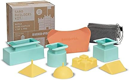 Sand Pal Beach Sand Toys Kit - Kids Sandbox, Snow & Kinetic Sand Castle Kit - 9 Pieces Toy Set fo... | Amazon (US)
