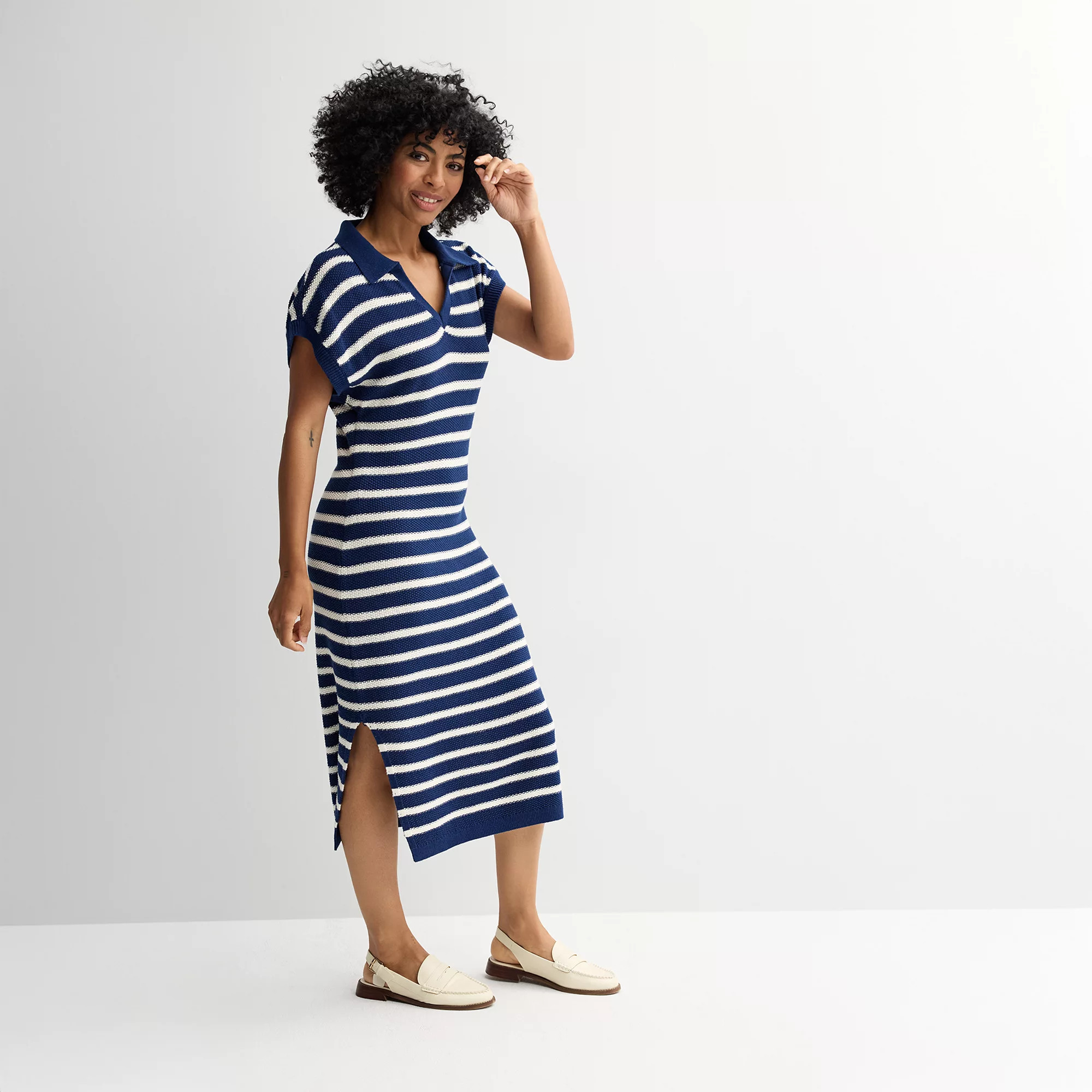 Petite Sonoma Goods For Life® Collared Sweater Dress | Kohl's