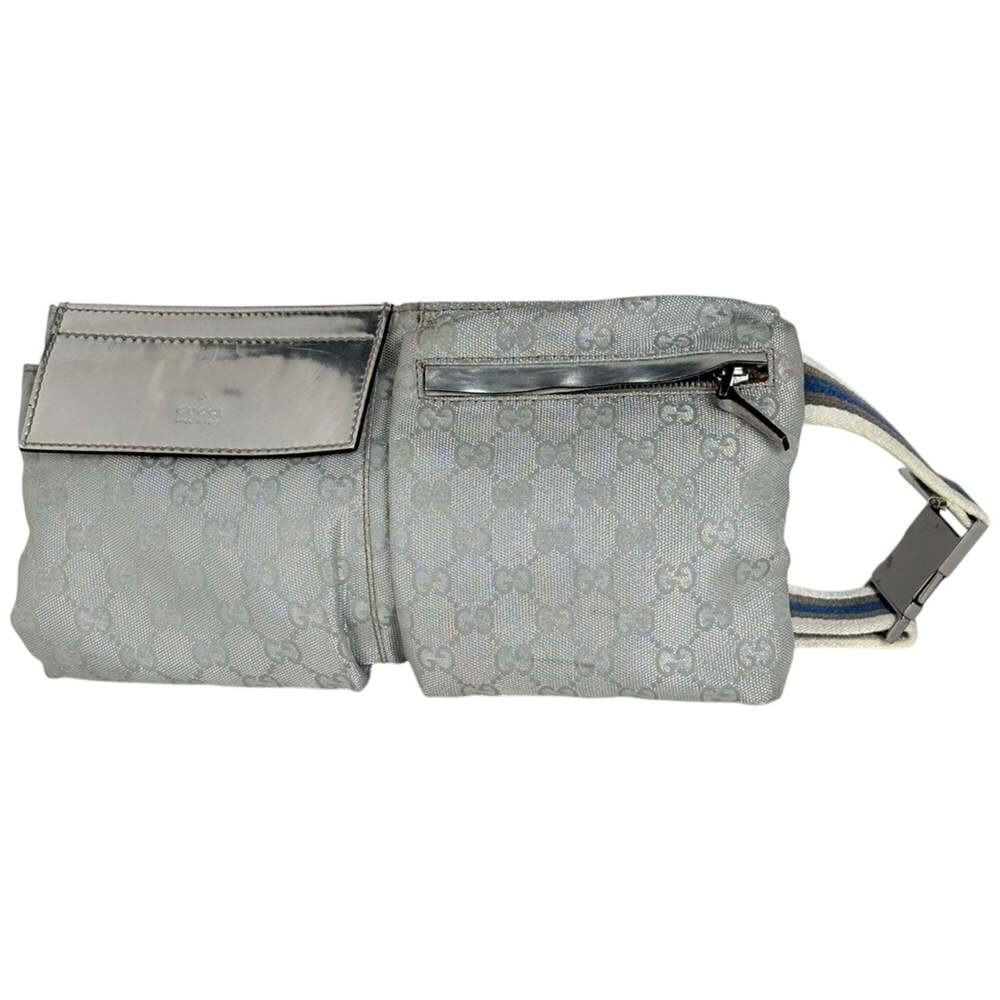 Gucci GG pattern waist bag, pouch, body bag in canvas, silver, 28566, for women | Poshmark