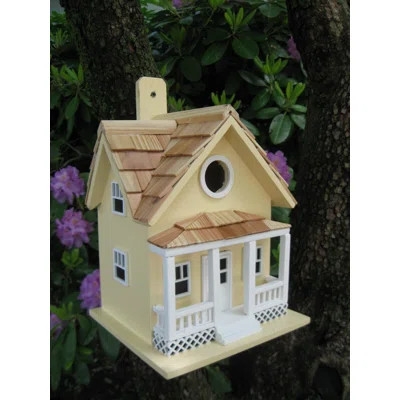 Fledgling Series Beachside Cottage 9 in x 7.5 in x 6.5 in Birdhouse | Wayfair North America