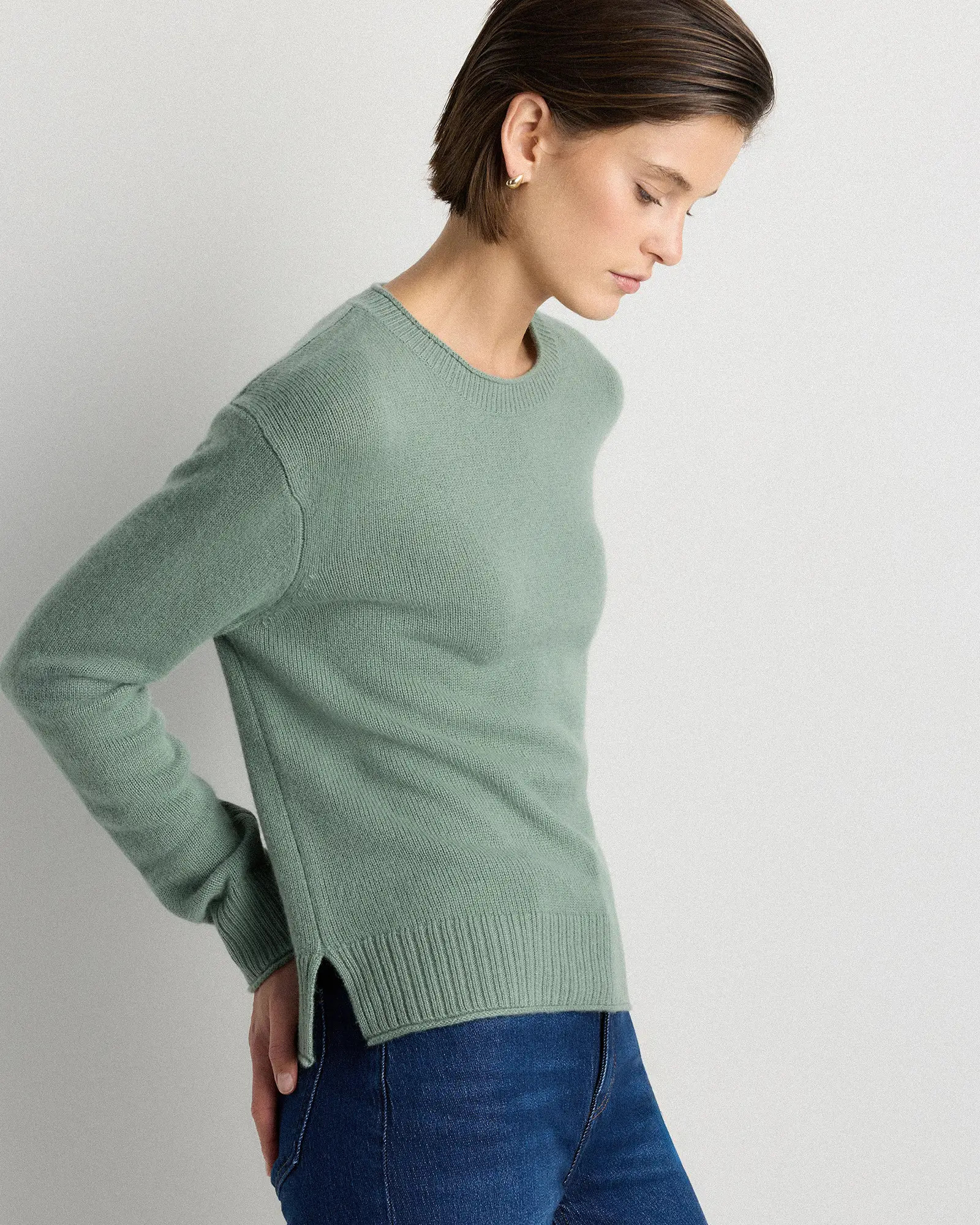 Mongolian Cashmere Boxy Crewneck Sweater | Quince