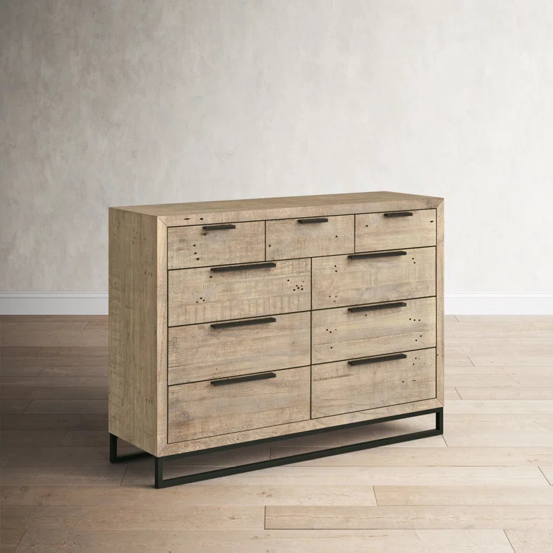 Suzette 9 Drawer 60'' W Solid Wood | Wayfair North America